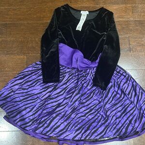 super cute black and purple dress